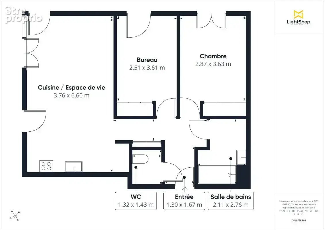 T3 lumineux avec jardin privatif et terrasse — Calme & Standing - Parkings - photo 12