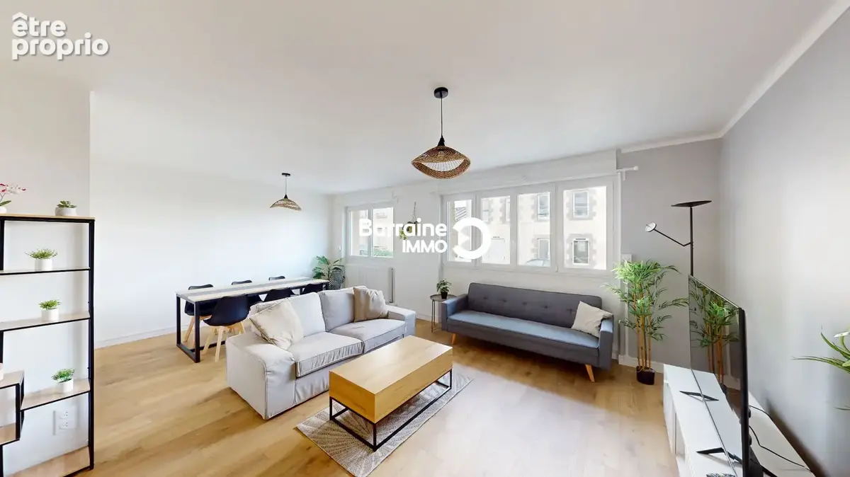 Exclusivité a vendre - brest kerbonne appartement 5 pieces 86m² - photo 2