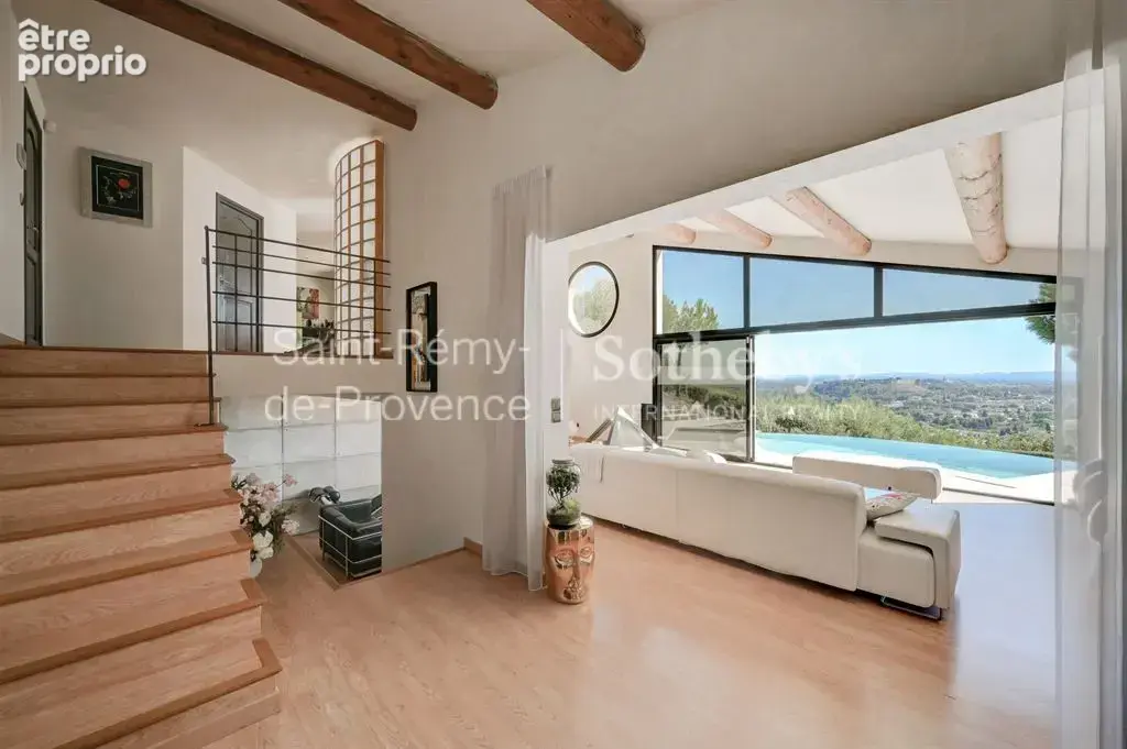 Villa d'architecte, vue panoramique et piscine a debordement - villeneuve les avignon - photo 9