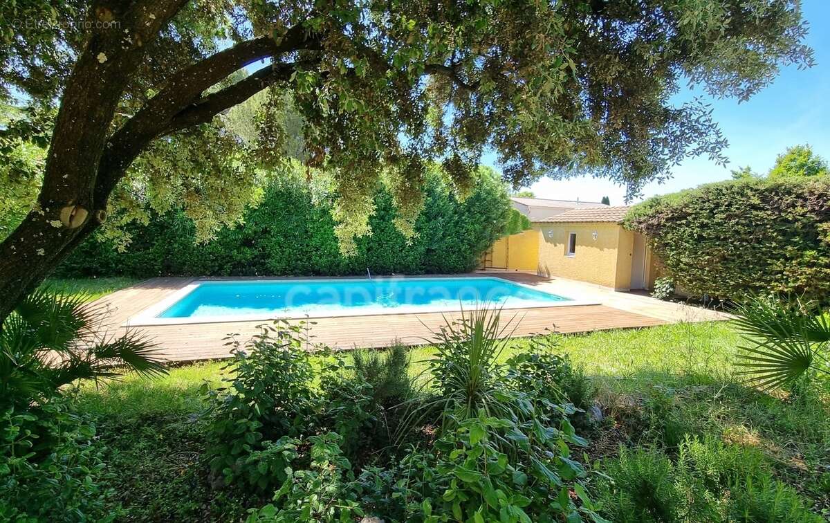 Villa de plain-pied de 156m² avec 6 pièces + une dépendance - Terrain arboré de 1400m² avec Piscine - (34160) - photo 8