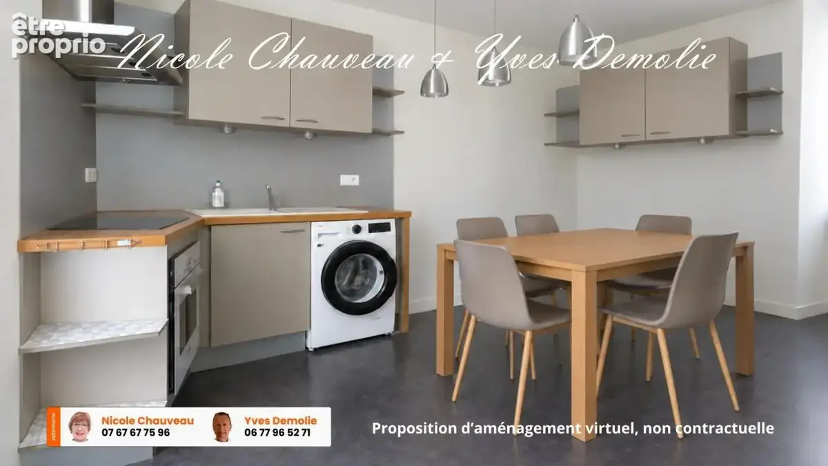 Issoire 63500 – maison de ville 88 m² rénovée – 2 chambres – garage – revenu locatif - 179 000€aison à vendre 4 pièces issoire ( - photo 4