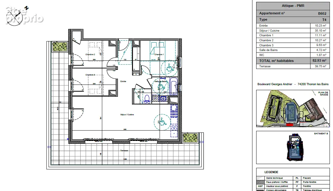 Appartement à THONON-LES-BAINS