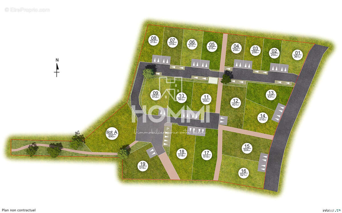 Terrain 256 m² à Teille  - photo 2