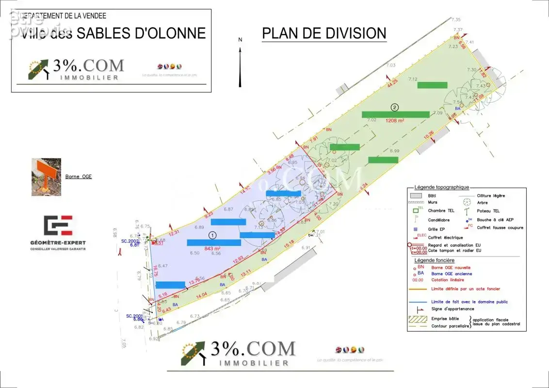Terrain constructible viabilisé de 843 m2 - photo 5