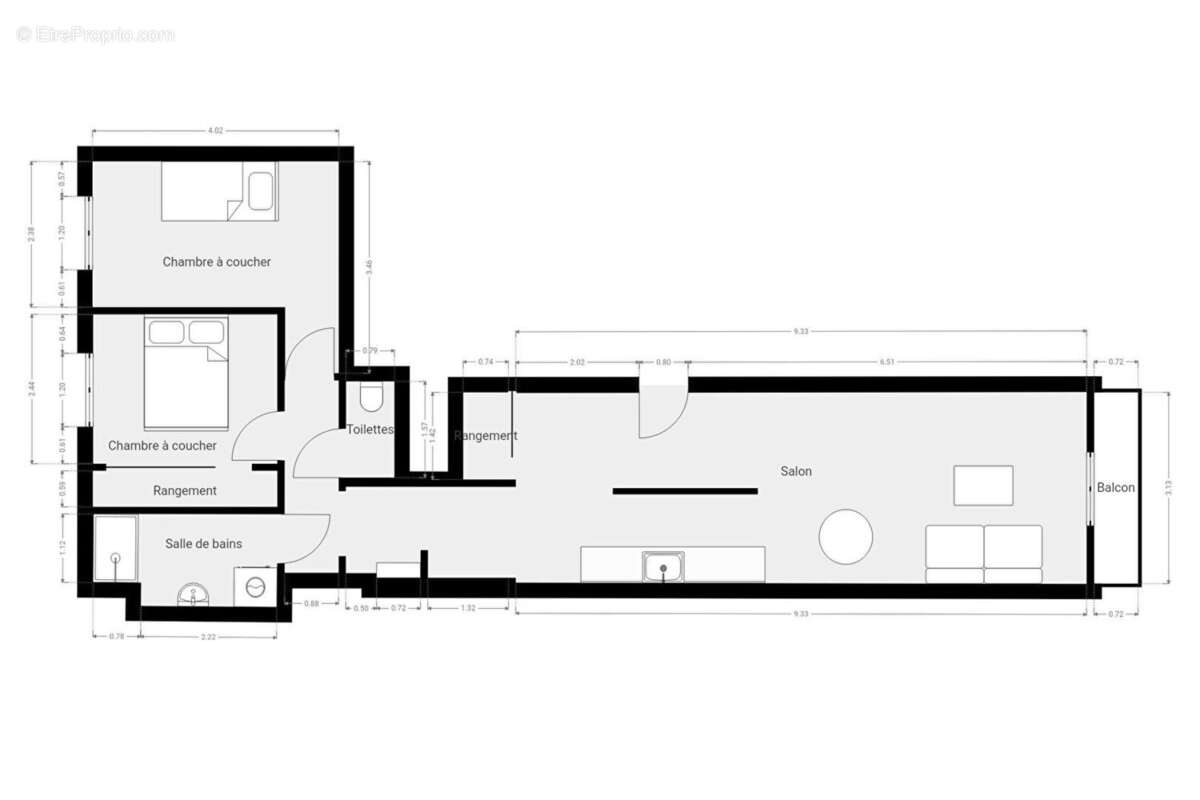 Appartement à PARIS-13E