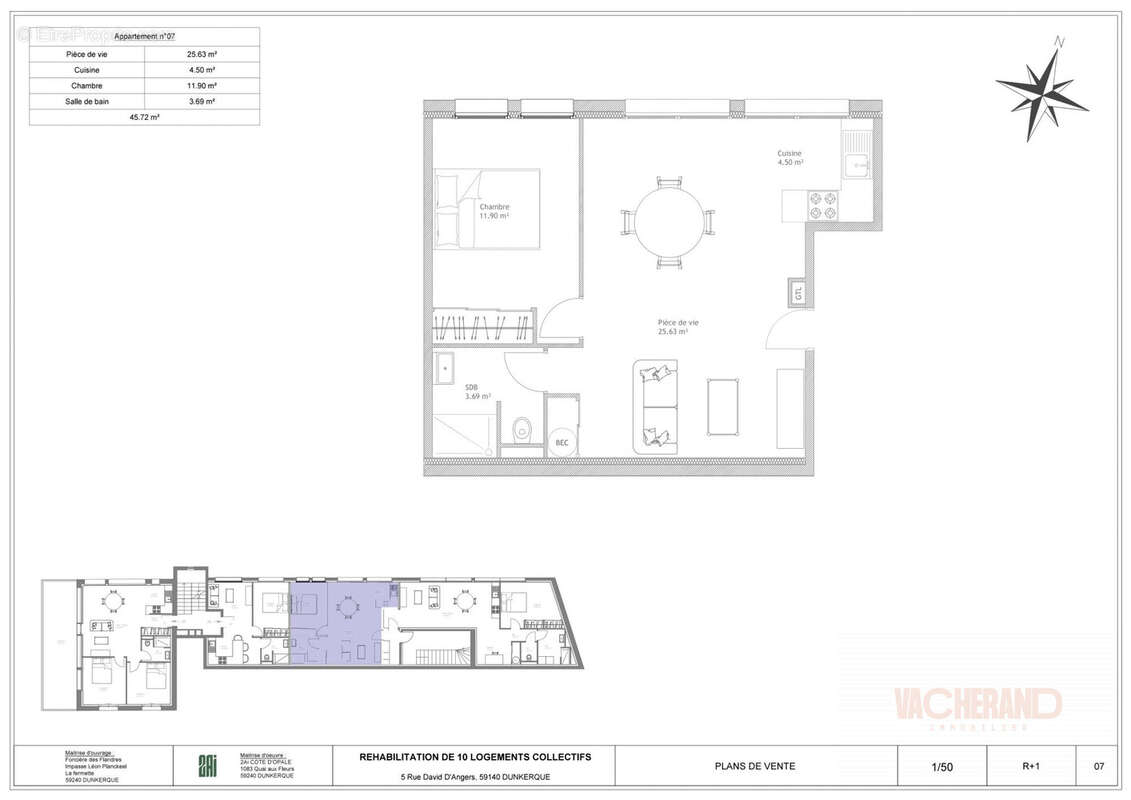 Appartement 45 m² à Dunkerque  - photo 2