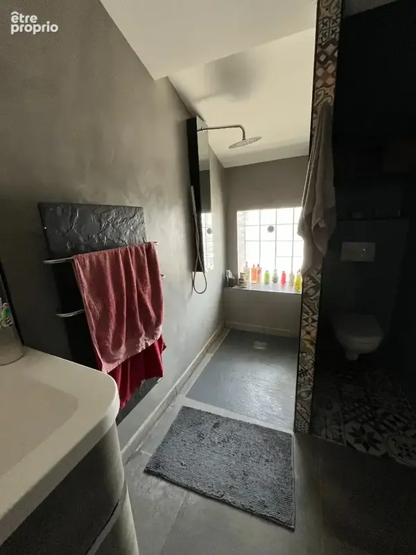 Salle d'eau, coin douche italienne