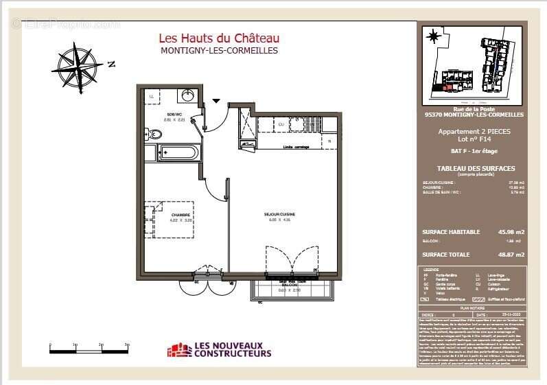 Appartement à MONTIGNY-LES-CORMEILLES