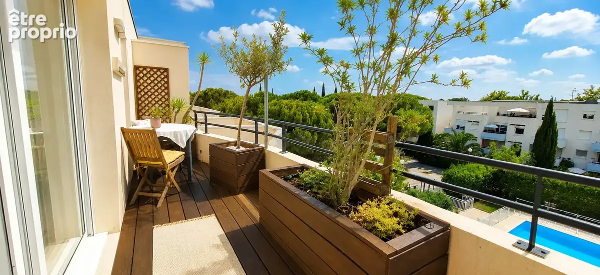 Appartement T4 Montpellier Millénaire   Dernier étage avec terrasse, piscine et box fermé - photo 4