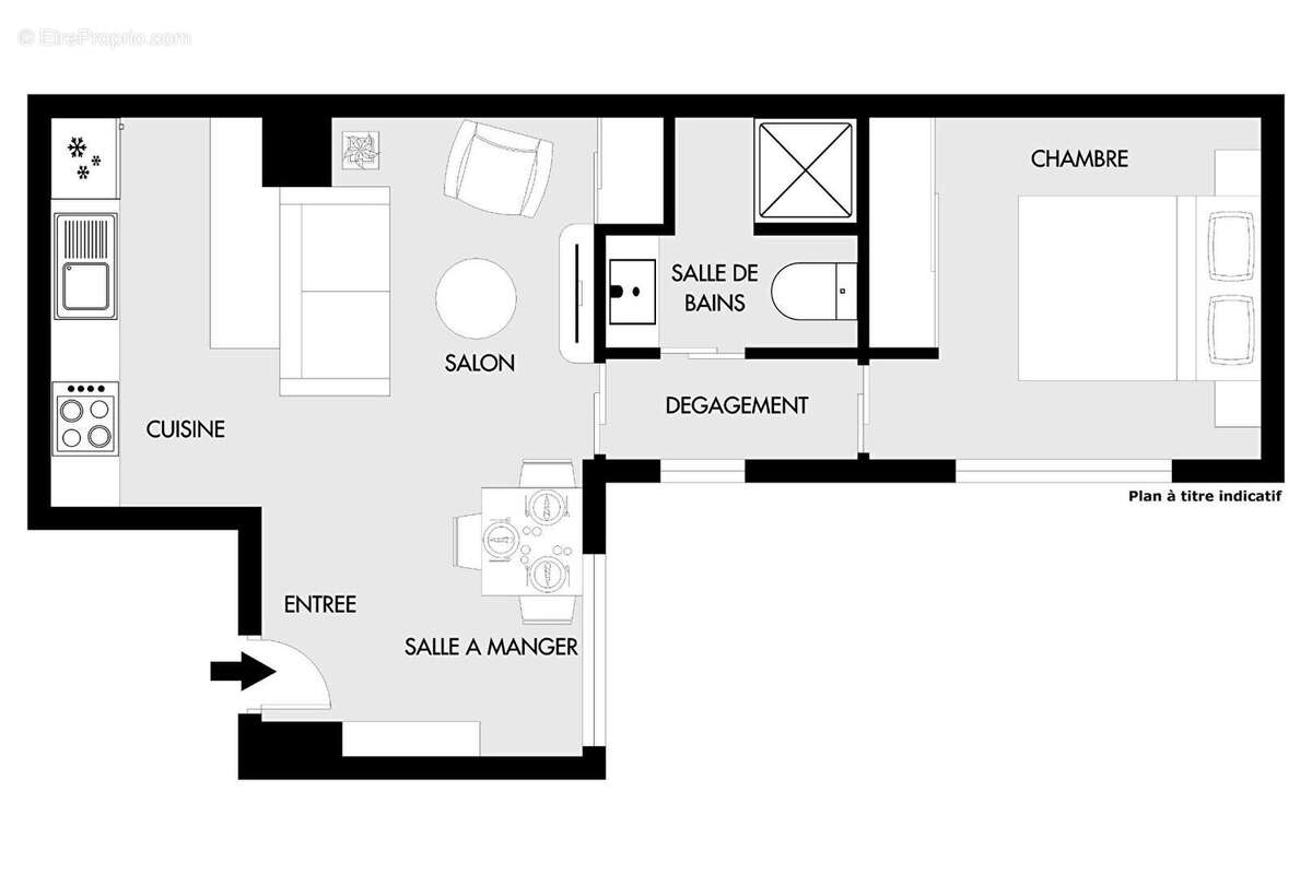 Appartement à PARIS-19E