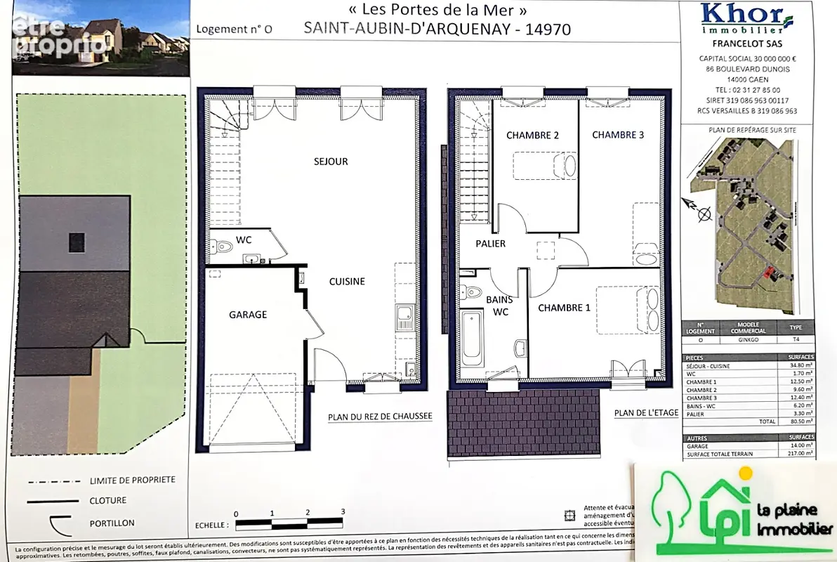 Maison INDIVIDUELLE  de 4 pièces principales avec garage et terrain de  217m² - photo 2