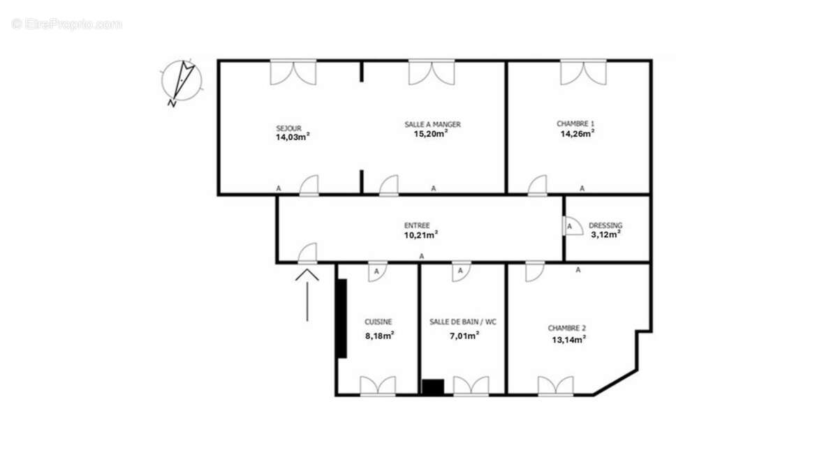 Appartement à COURBEVOIE