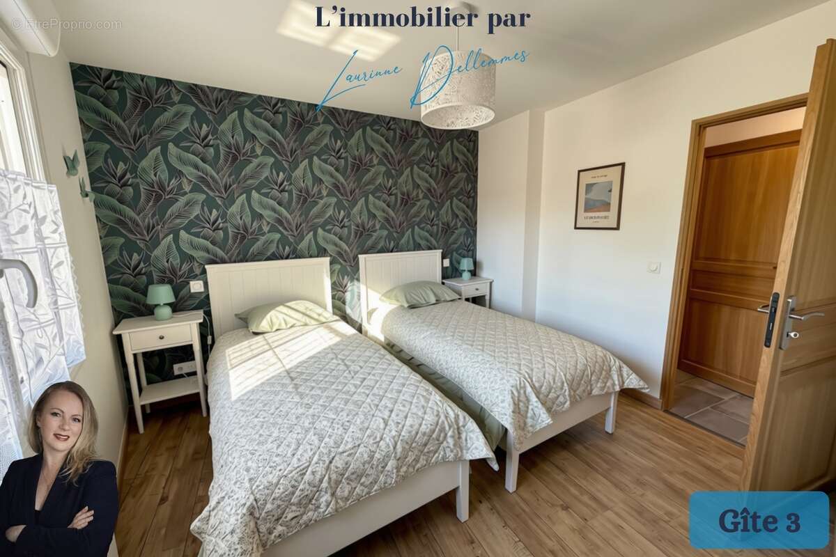 Propriété complète : Une maison de 160m2 + 3 gîtes meublés (possibilité 4) + Hangar + Terrain à Nivelle (59) - photo 4