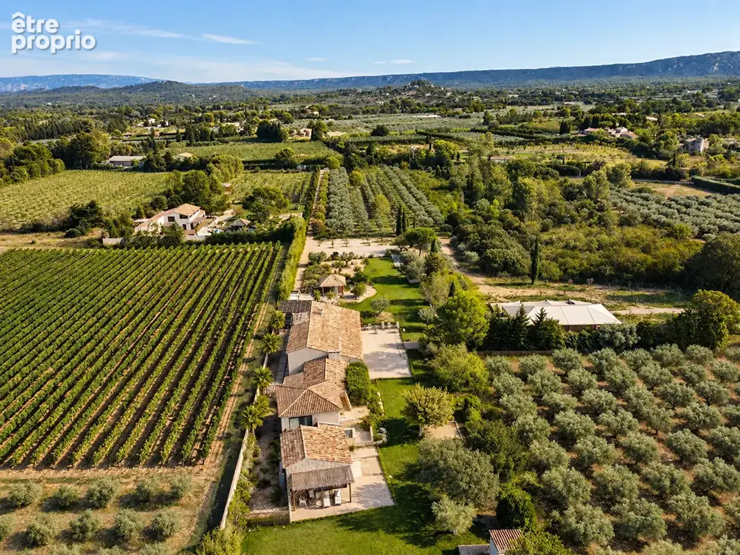 Eygalières , domaine privé avec deux villas, deux piscines, padel et vue sur les Alpilles - photo 3