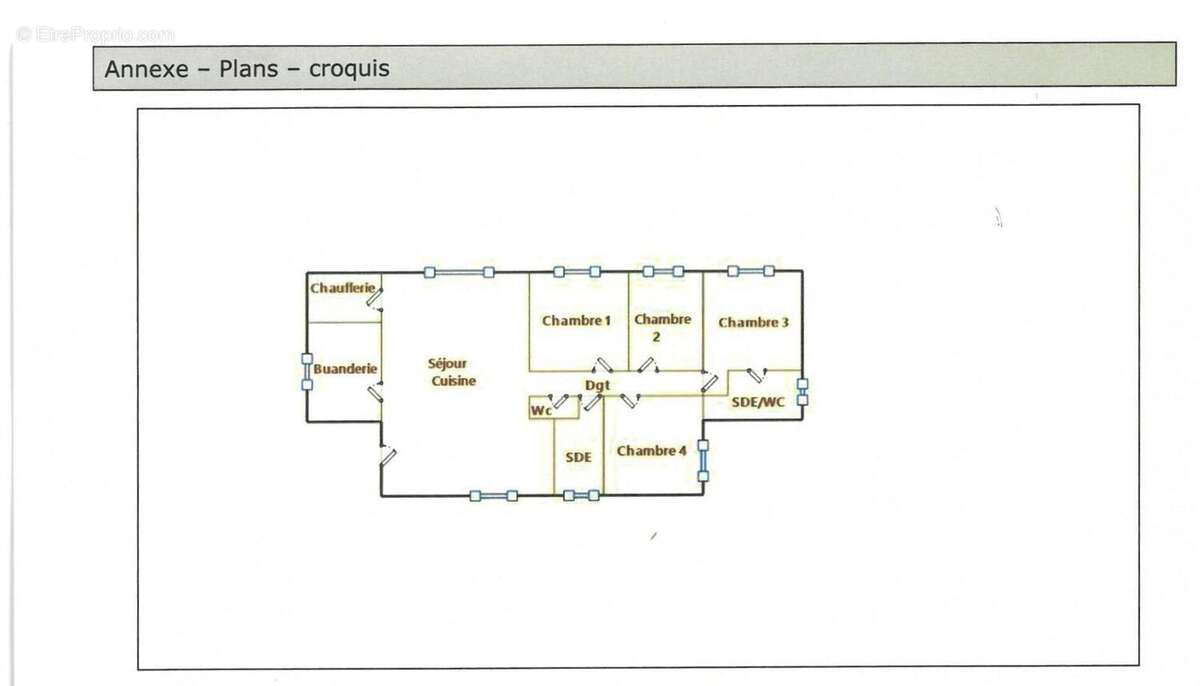 Plan non contractuel - Maison à DRAGUIGNAN