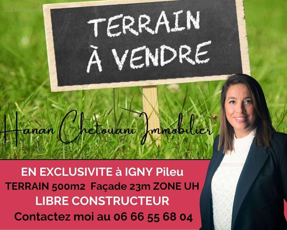 Terrain Igny 500 m2 Façade 23m - photo 2