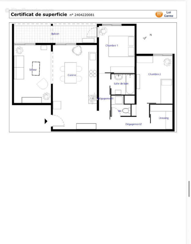 Appartement à TOULOUSE
