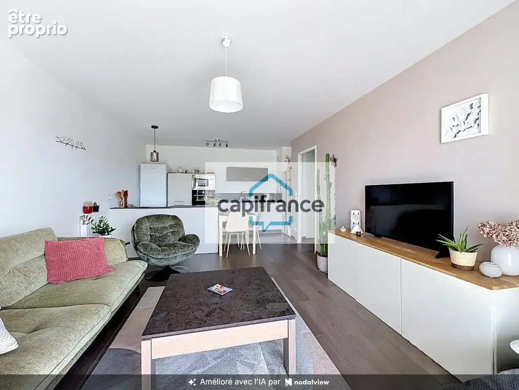 RENNES, à Vendre T3 de 61 m2 avec terrasse et vue exceptionnelle, parking sous-sol, cave - photo 2