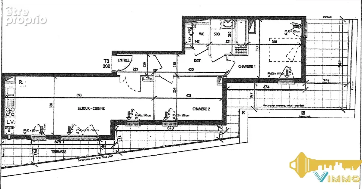 Appartement 3 pièces 67m2, Terrasse 40m2, 2 Parkings couverts, Cave 3,20m2 - photo 15