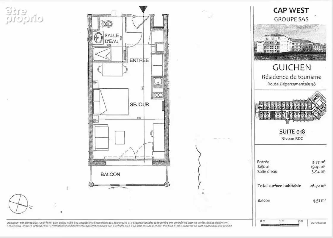 INVESTISSEMENT LOCATIF  GUICHEN  Résidence de Tourisme Cap West Guichen - 7,74% de rentabilité - photo 2