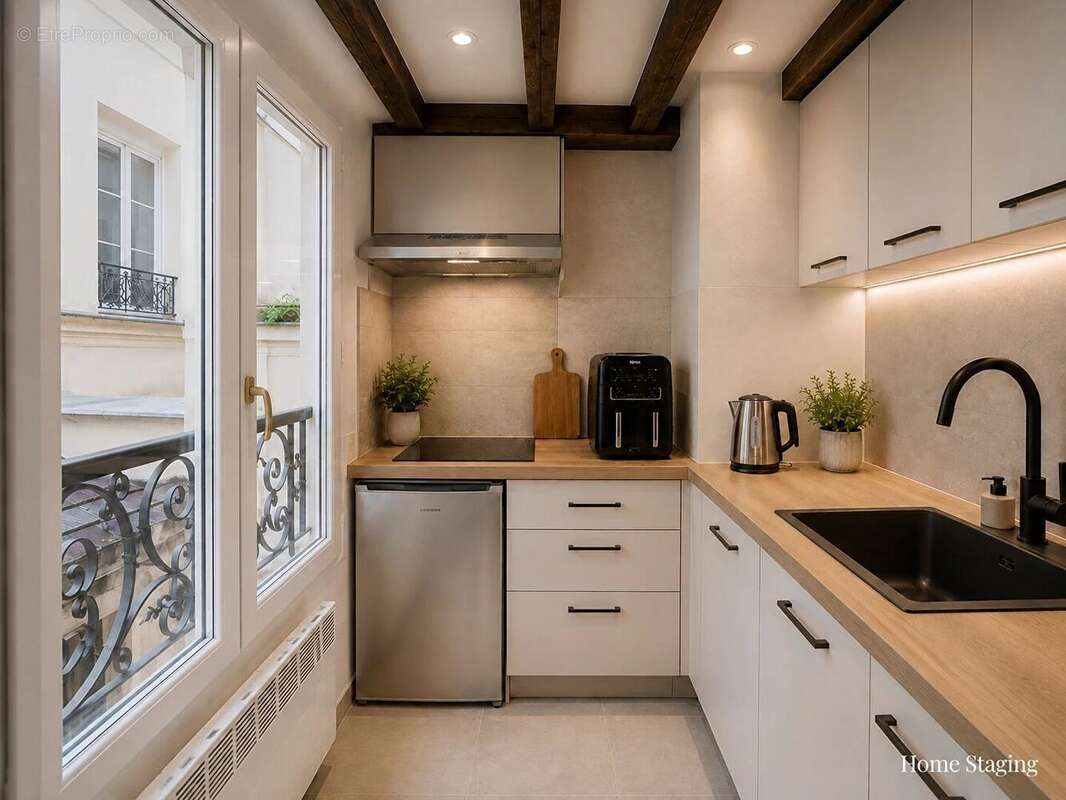 Appartement Paris 1 pièce(s) 20.50 m2 - photo 5