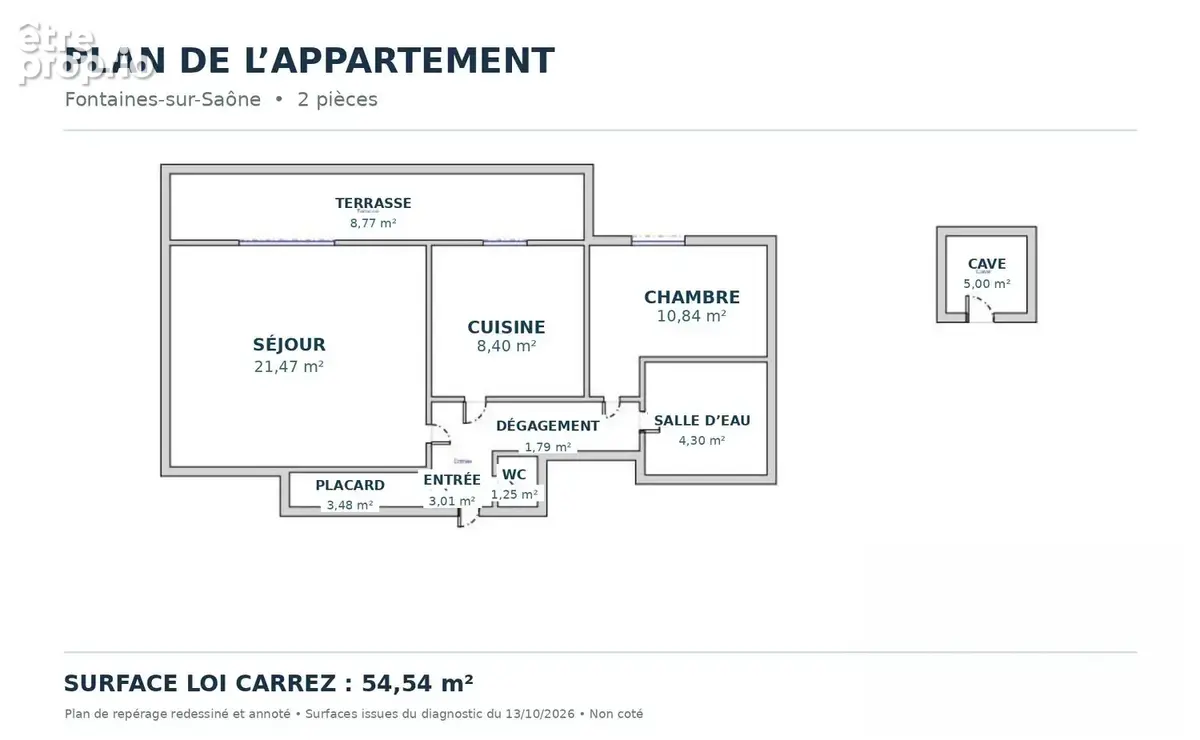 Appartement 2 pièces 55 m² à vendre à Fontaines-Sur-Saone (69270) - photo 8