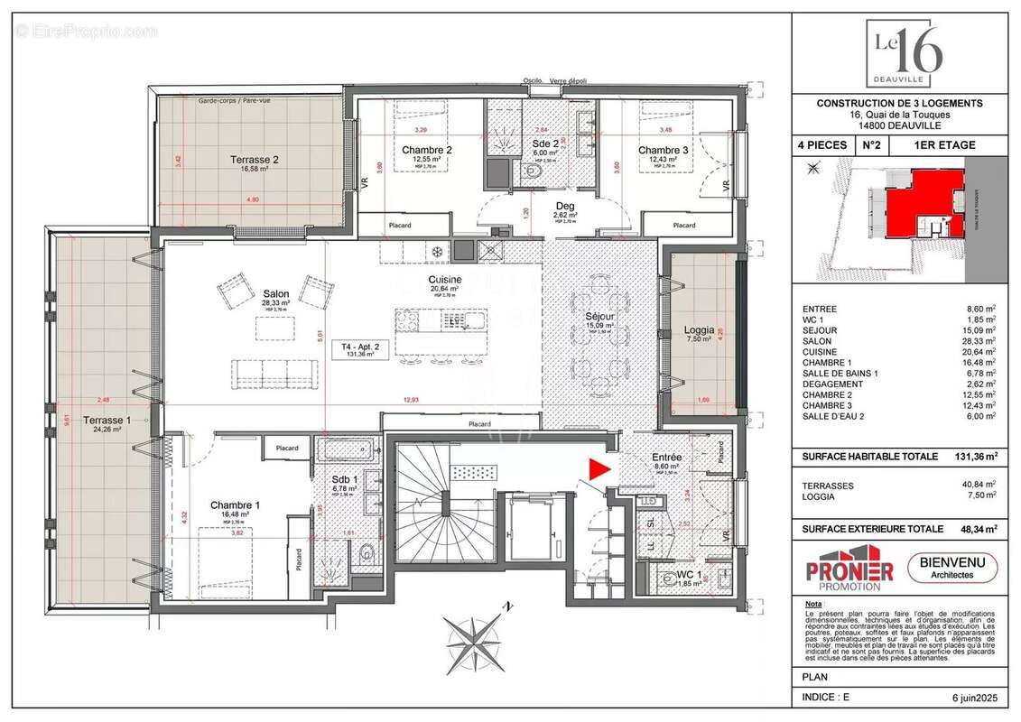 Appartement à DEAUVILLE