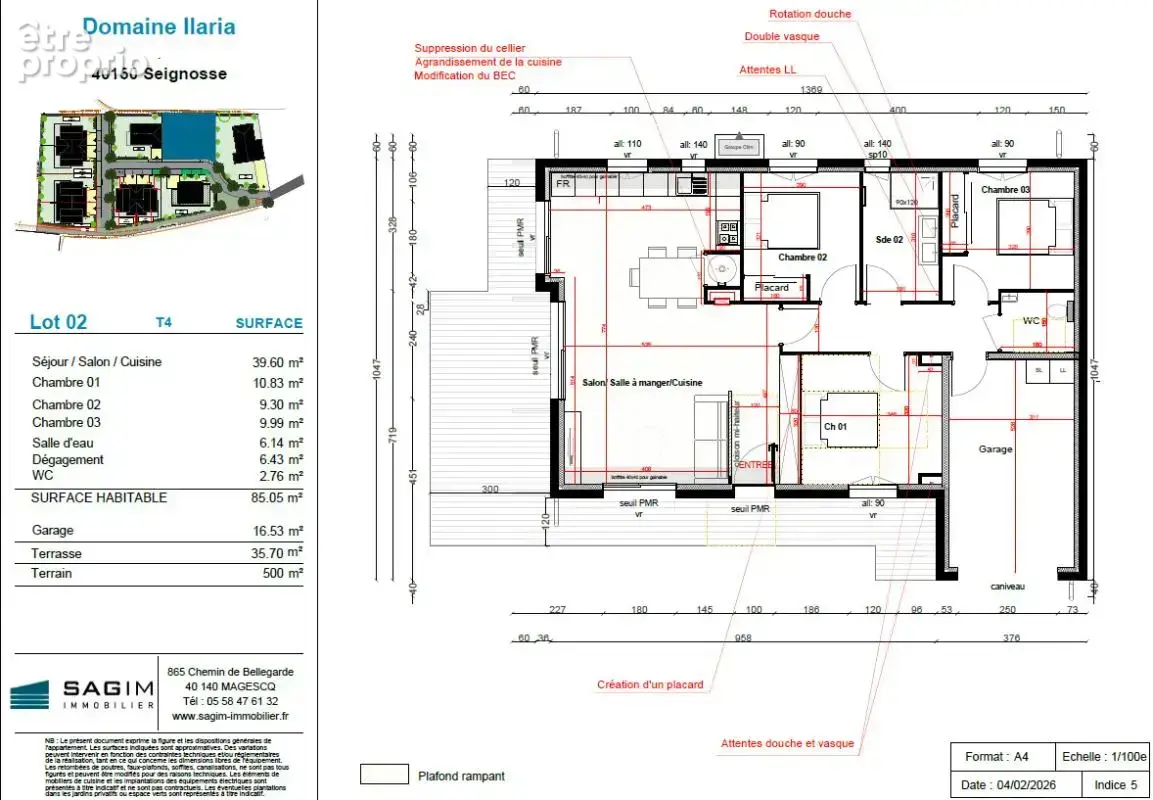 Maison individuelle T4 + GARAGE - photo 4
