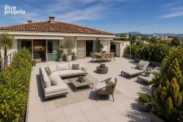 Sainte anne: dernier etage, t4 116m2 avec terrasse plein ciel de 102m2 avec vue mer et garages (prix en sus) - photo 7