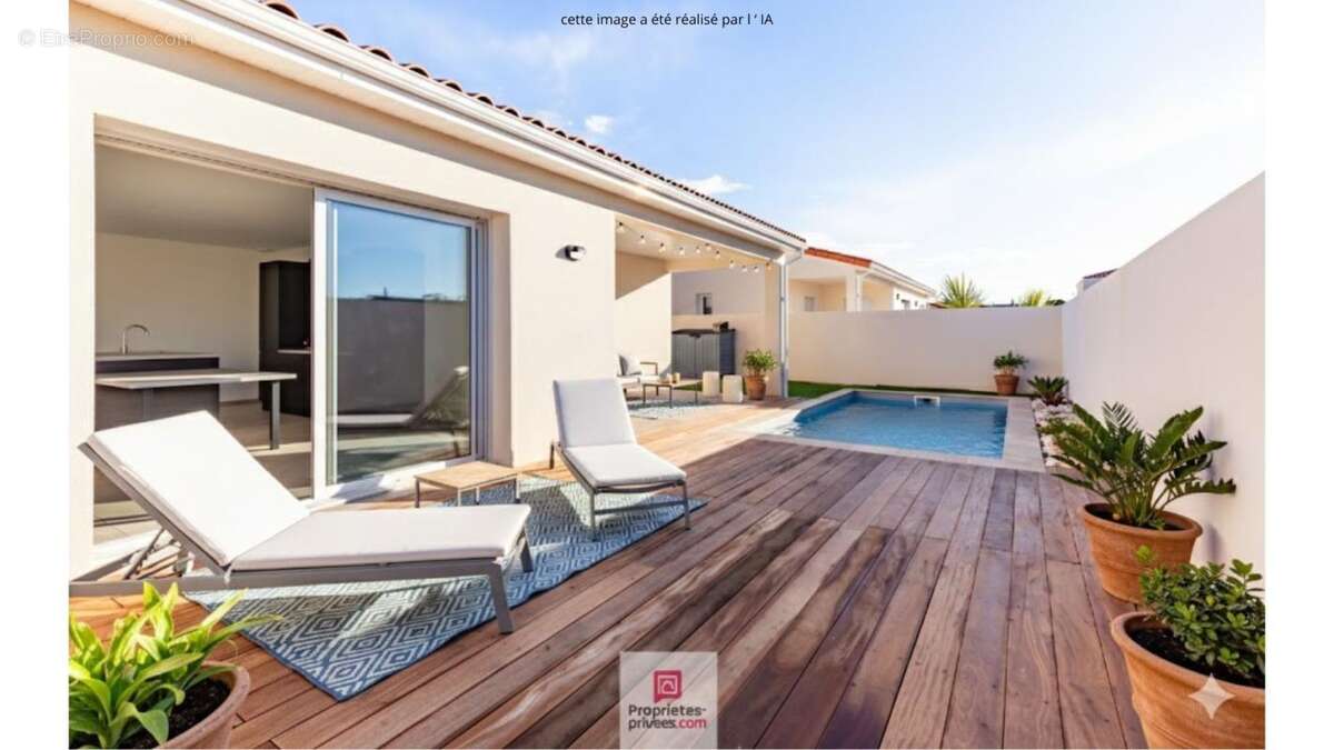 A vendre maison neuve-  102.82m2 - nissan lez enserune - photo 2