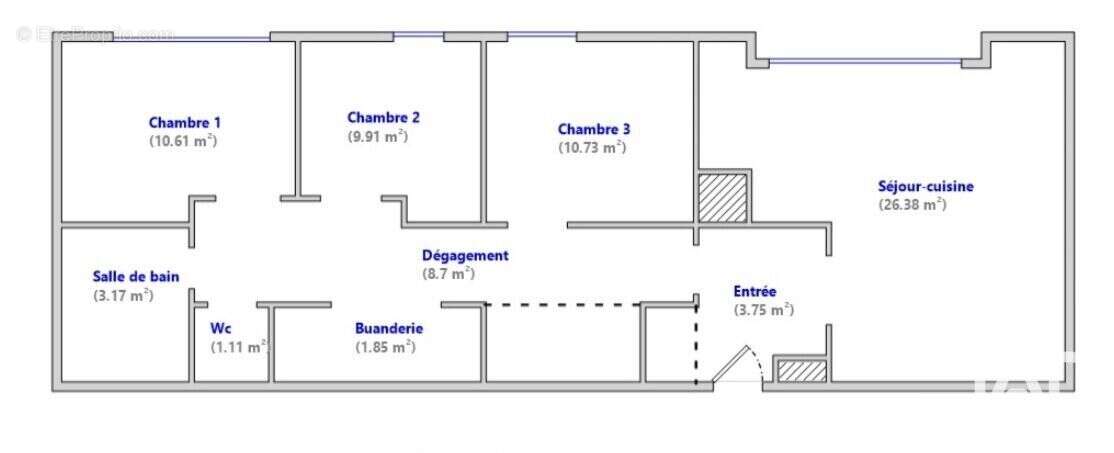 Appartement 76 m² à Saint-Denis  - photo 6