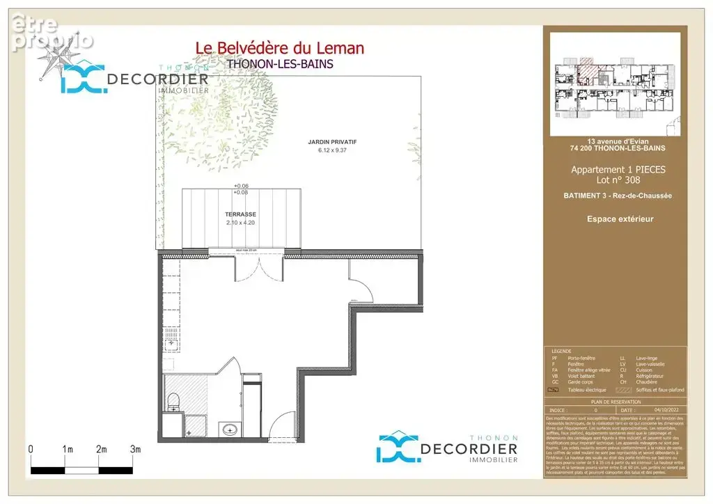 À vendre appartement t1 neuf - centre-ville -  thonon-les-bains (74200) - photo 3