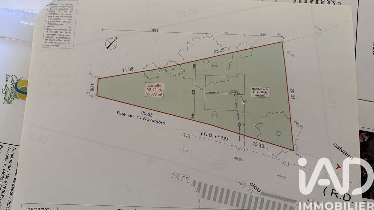 Terrain 382 m² à Corcoue-Sur-Logne  - photo 4