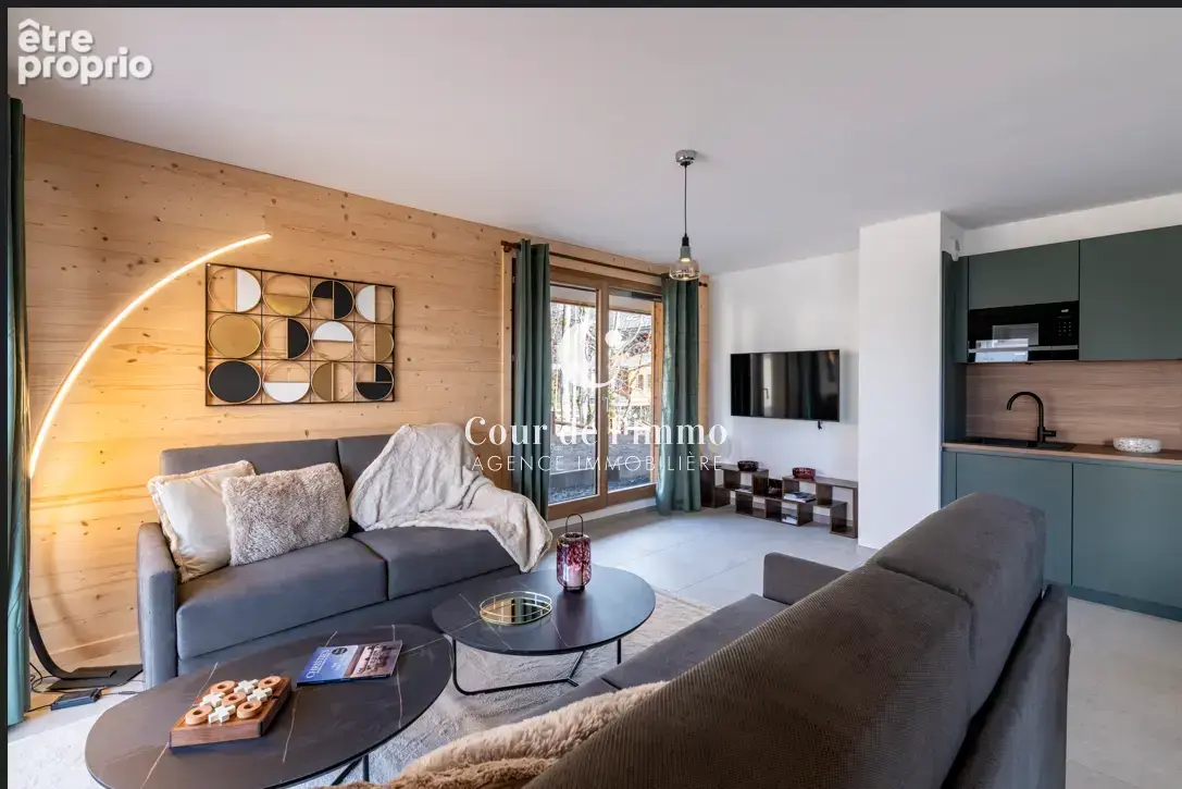 Les gets - appartement rez de jardin 4 chambres - 3 salles de bain meuble a vendre - photo 3