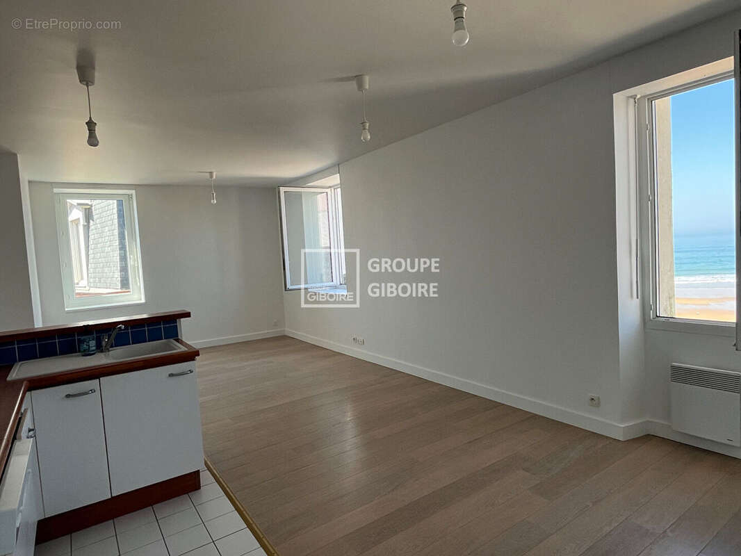 A vendre agence giboire appartement type 3  saint malo rochebonne - vue mer - dernier etage - renove - photo 3