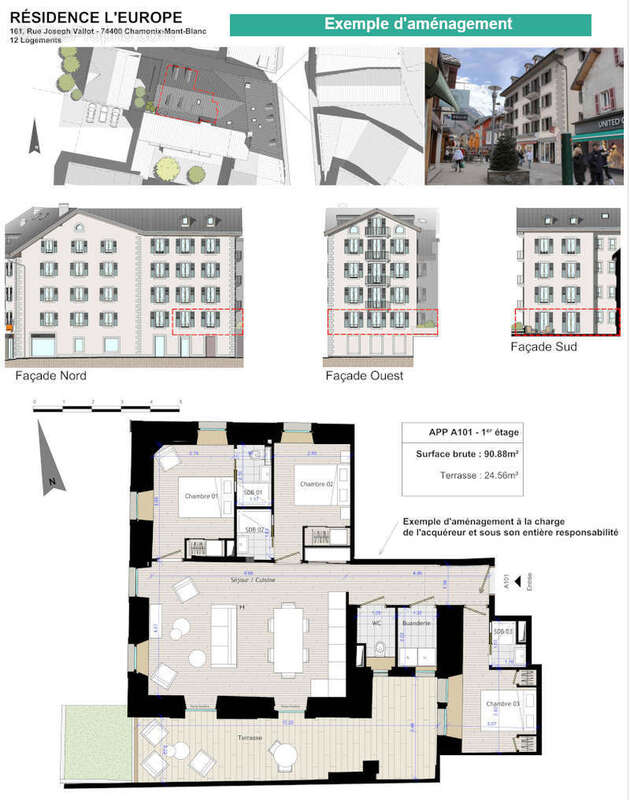 Appartement à CHAMONIX-MONT-BLANC