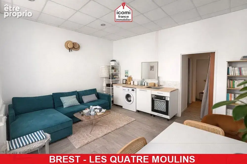 Finistere - brest (29200) - a vendre - appartement - 1 chambre - dpe d - idealement situe - dalle beton - stationnement aise - photo 9