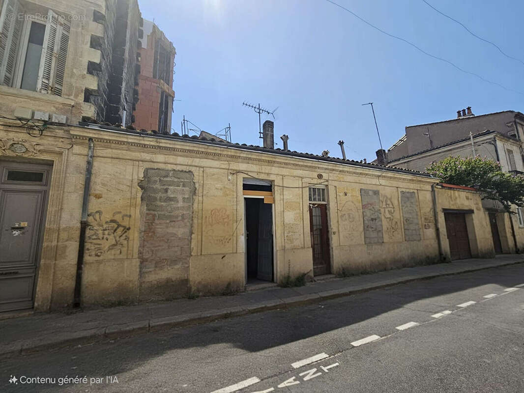 Échoppe à rénover - Quartier Nansouty cadastré en deux lots - photo 3