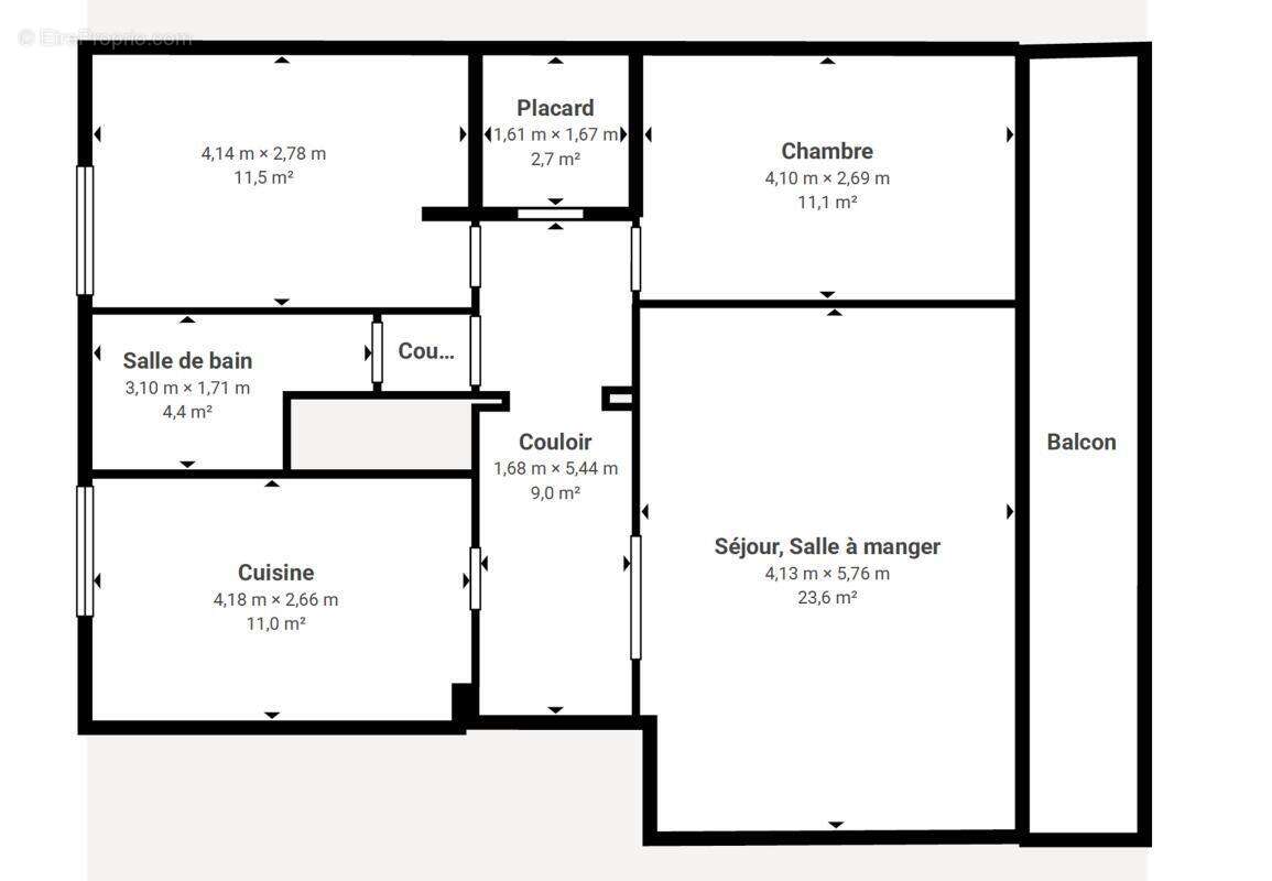 Appartement à FRANCHEVILLE