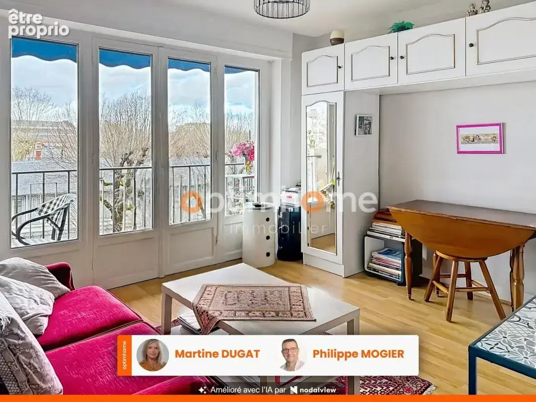 Vichy – face au parc des sources – appartement f2 avec balcon, ascenseur et cave - photo 2
