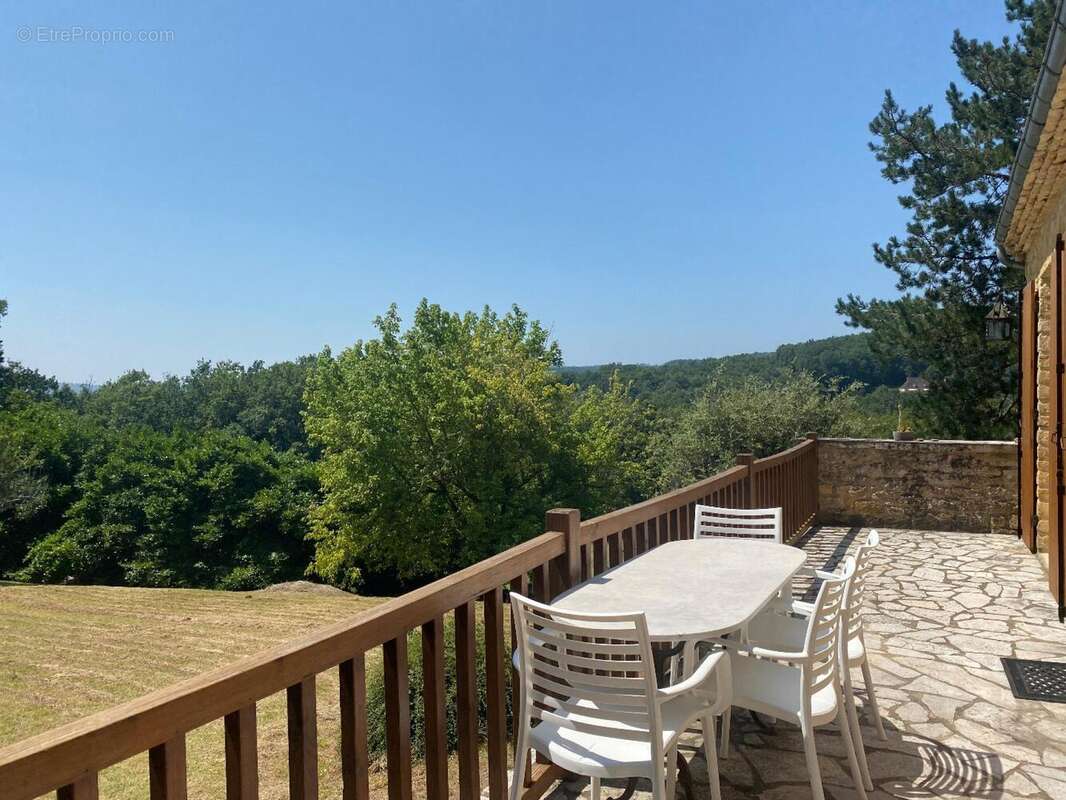 terrasse + vue - Maison à BEYNAC-ET-CAZENAC