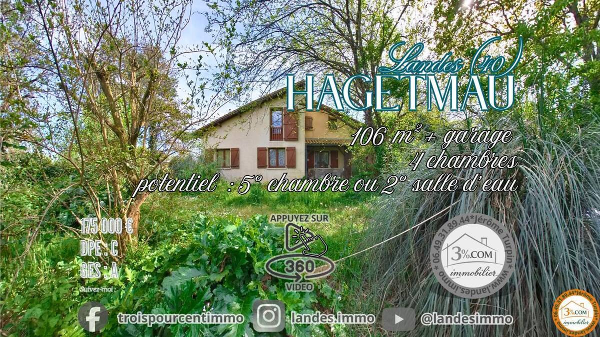 Maison à HAGETMAU