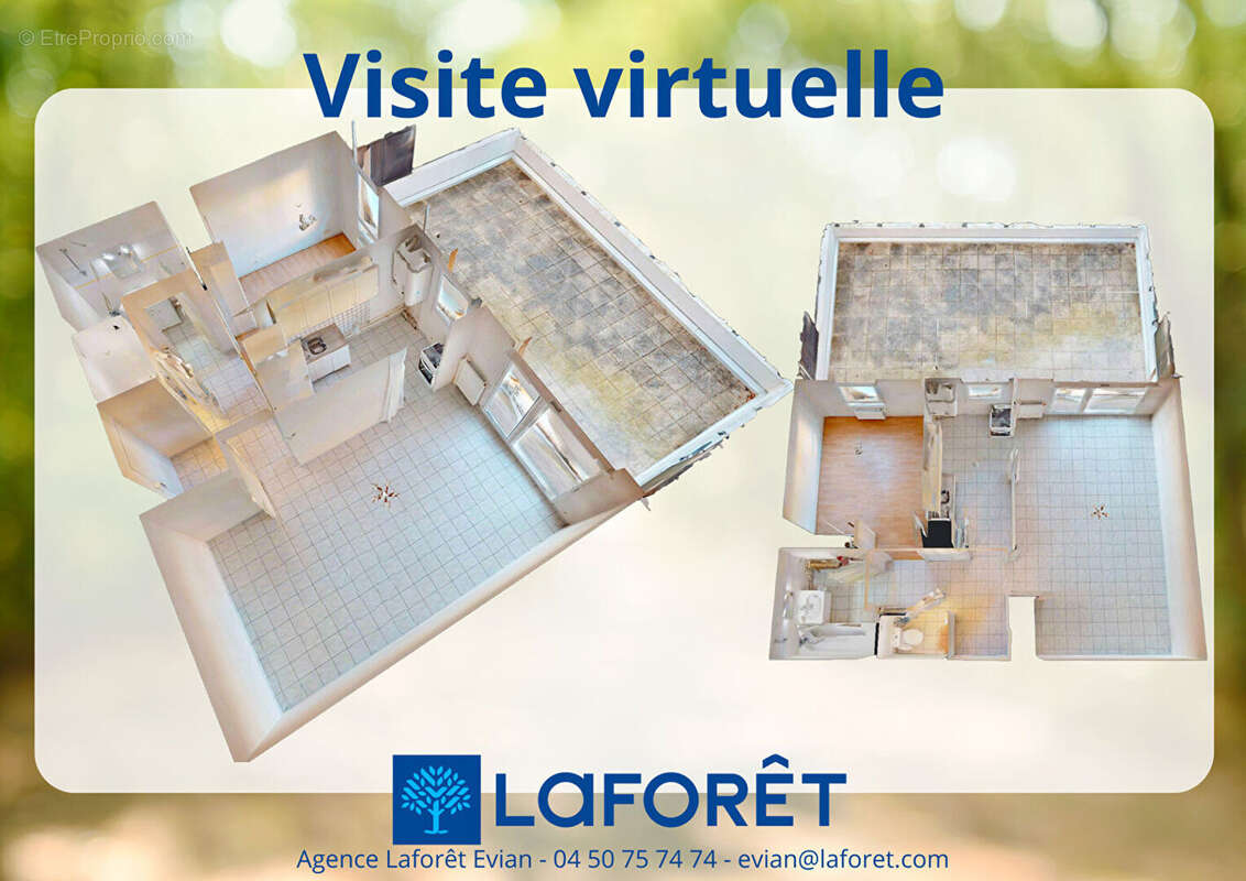 Appartement Evian Les Bains 2 pièces 48.5 m² avec une terrasse de 40 m² - photo 15