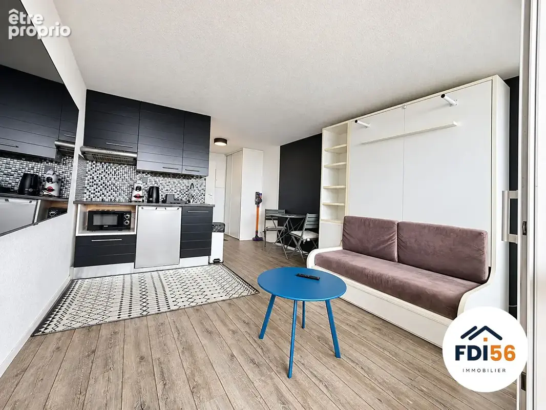 Appartement - studio, terrasse et garage a vendre, vue mer - guidel plage, investisseur ou villégiature - photo 3