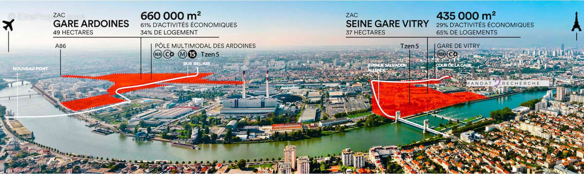 Terrain à VITRY-SUR-SEINE