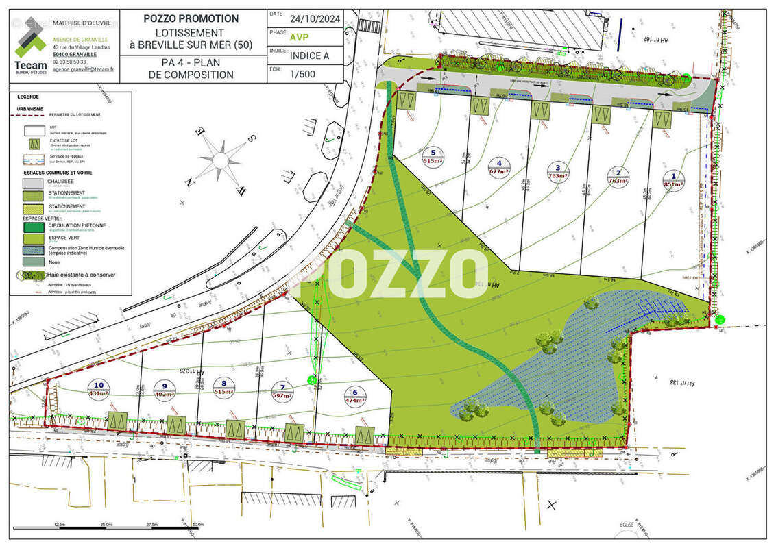 Terrain à BREVILLE-SUR-MER