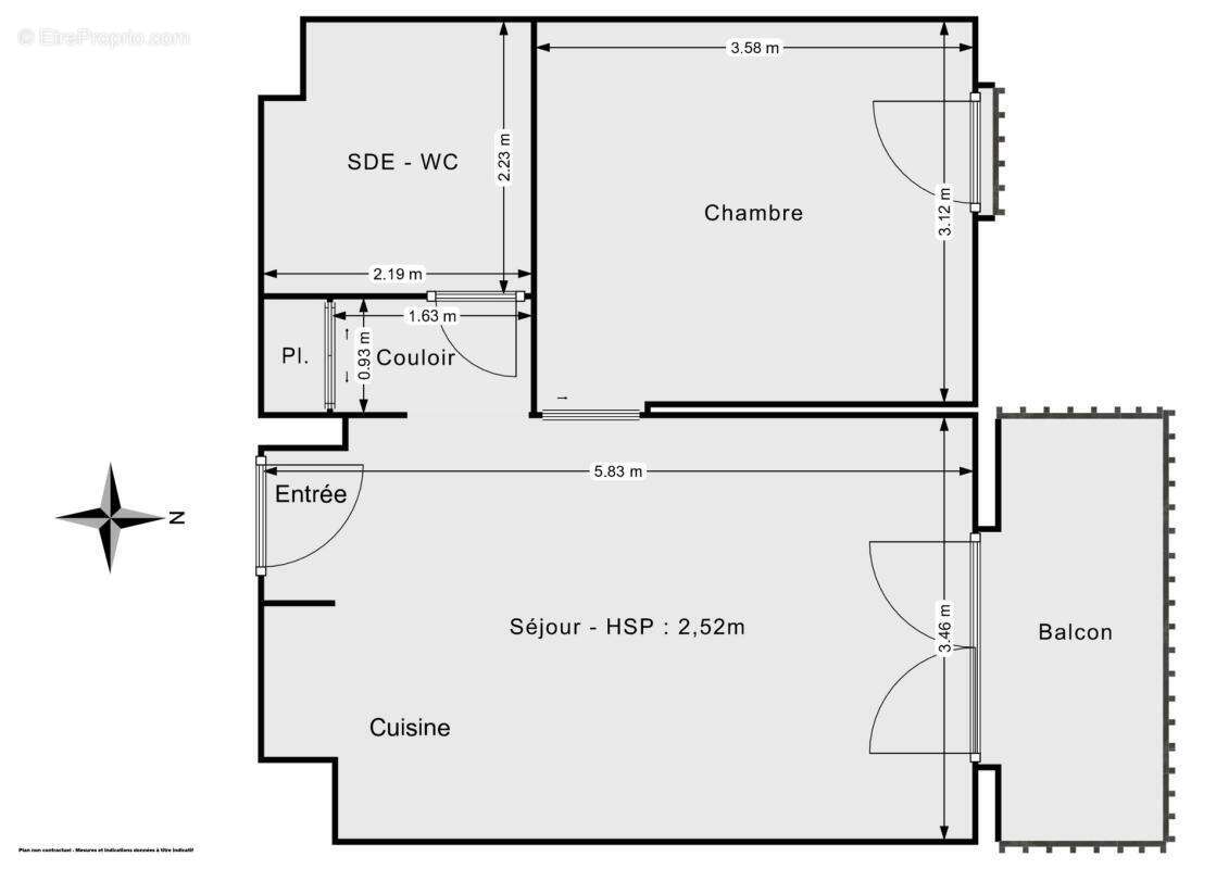 Appartement à PARIS-19E