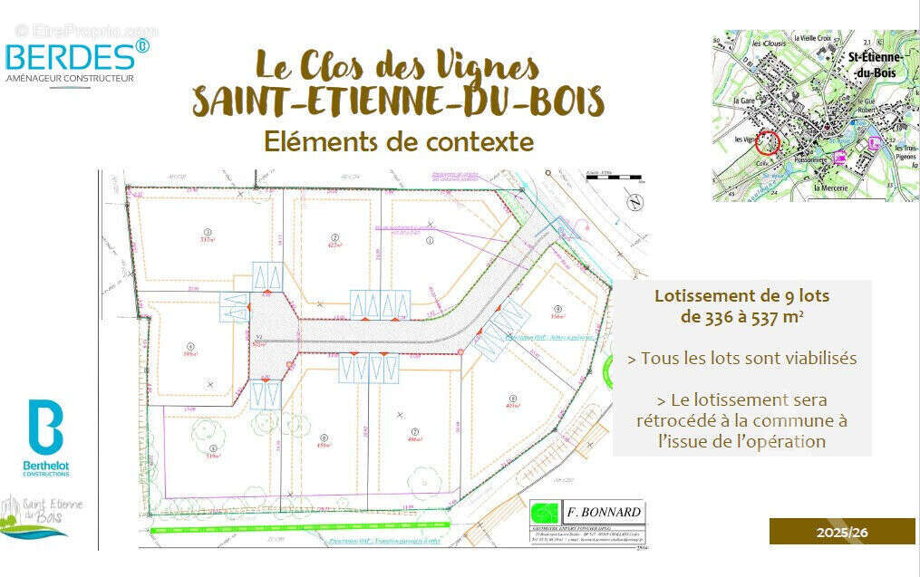 Terrain à SAINT-ETIENNE-DU-BOIS
