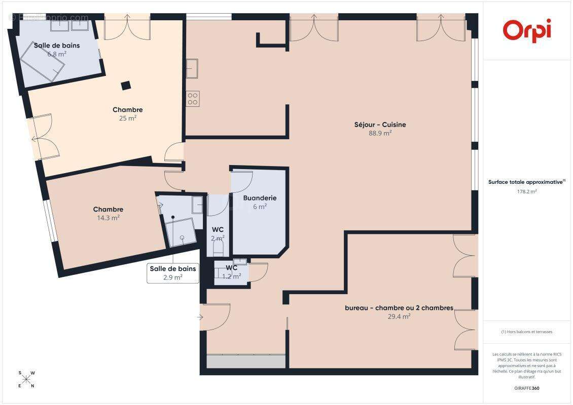 181 m² d'exception et 130 m² de terrasse à l'Orangerie - photo 21