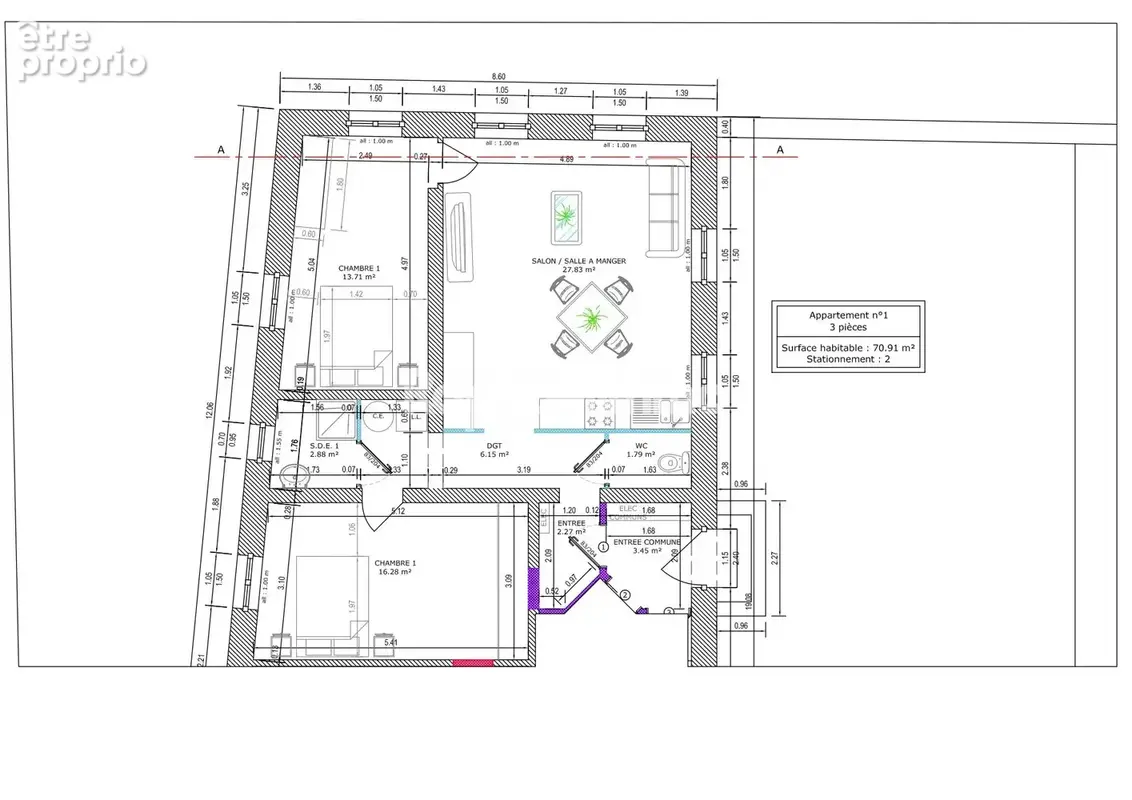 Appartement 71 m² à Olwisheim  - photo 7
